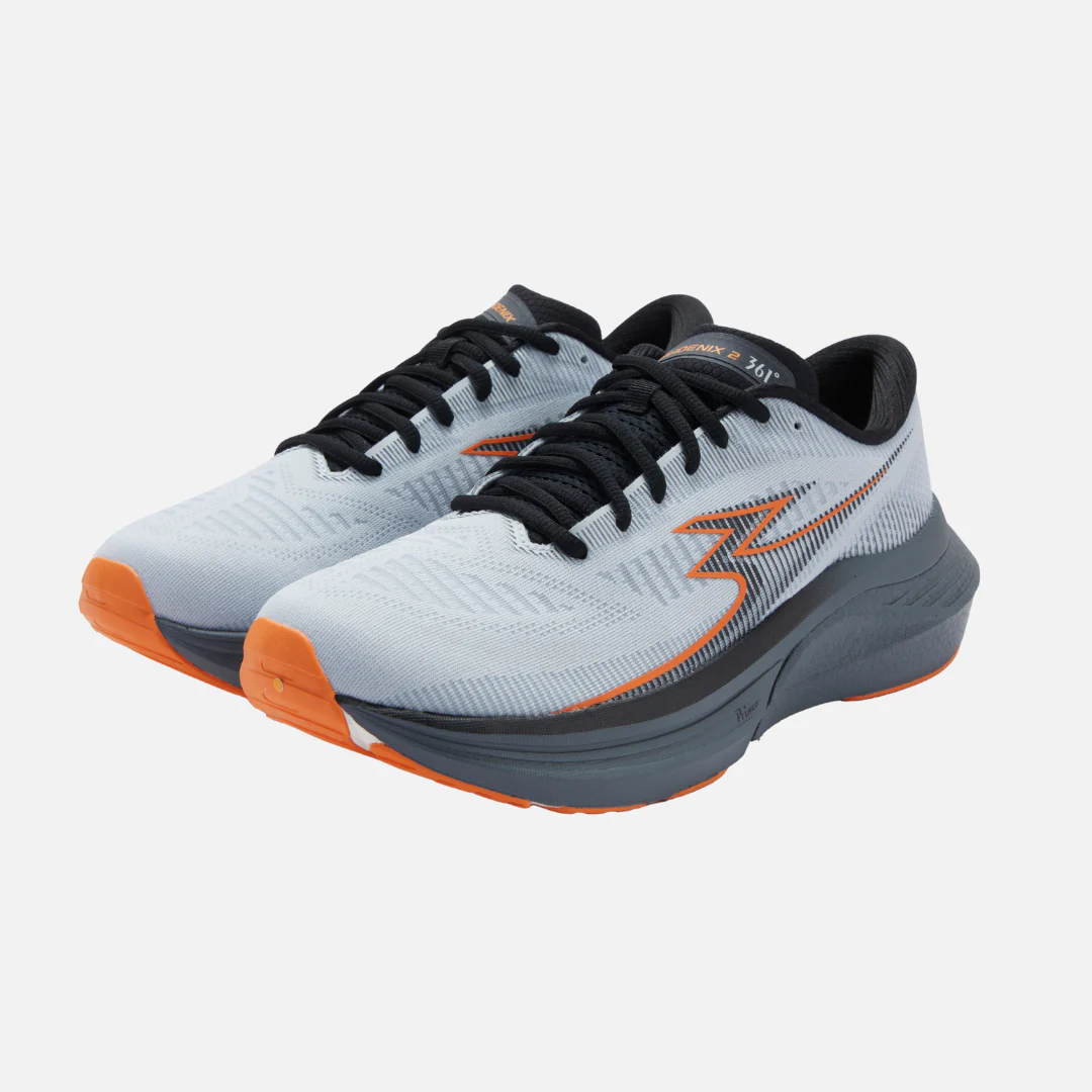 MEN'S 361º PHOENIX 2: Cloud Grey/Orange Peel - Image 4