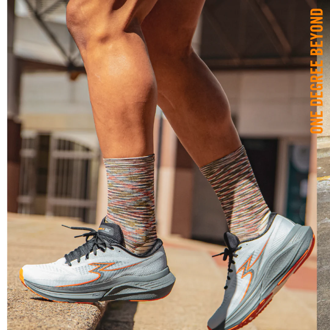MEN'S 361º PHOENIX 2: Cloud Grey/Orange Peel - Image 7