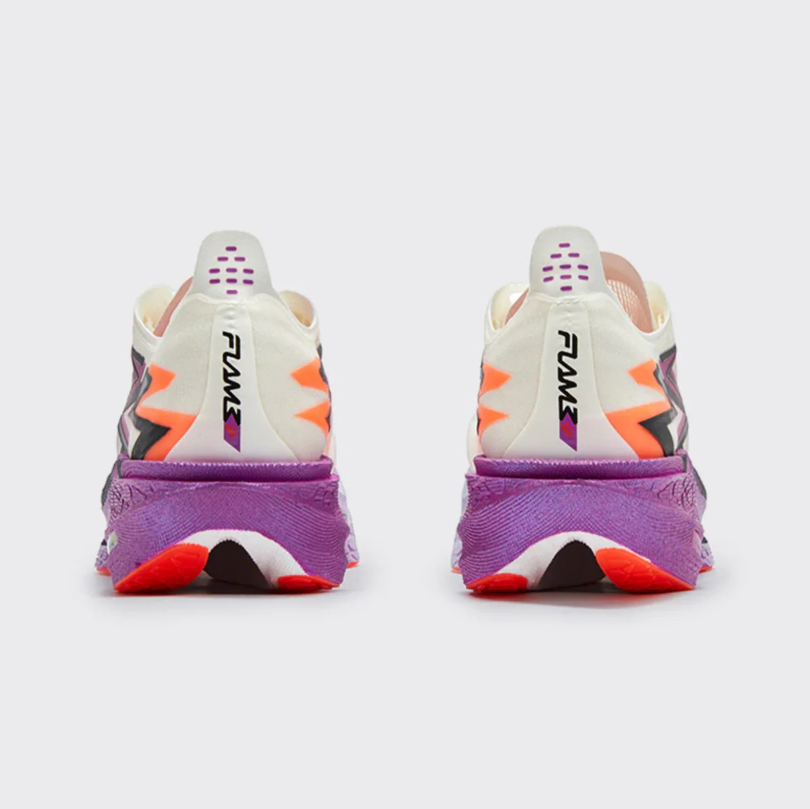 MEN'S FLAME 4: Egret / Neon Purplevine - Image 3